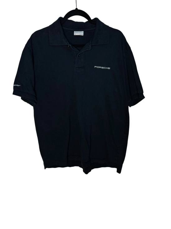 Porsche Drivers Selection Black Polo Shirt Short Sleeve RS Spyder XL